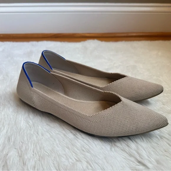 Adult Rothy's The Point Ecru (Beige) Flats - Picture 4 of 5